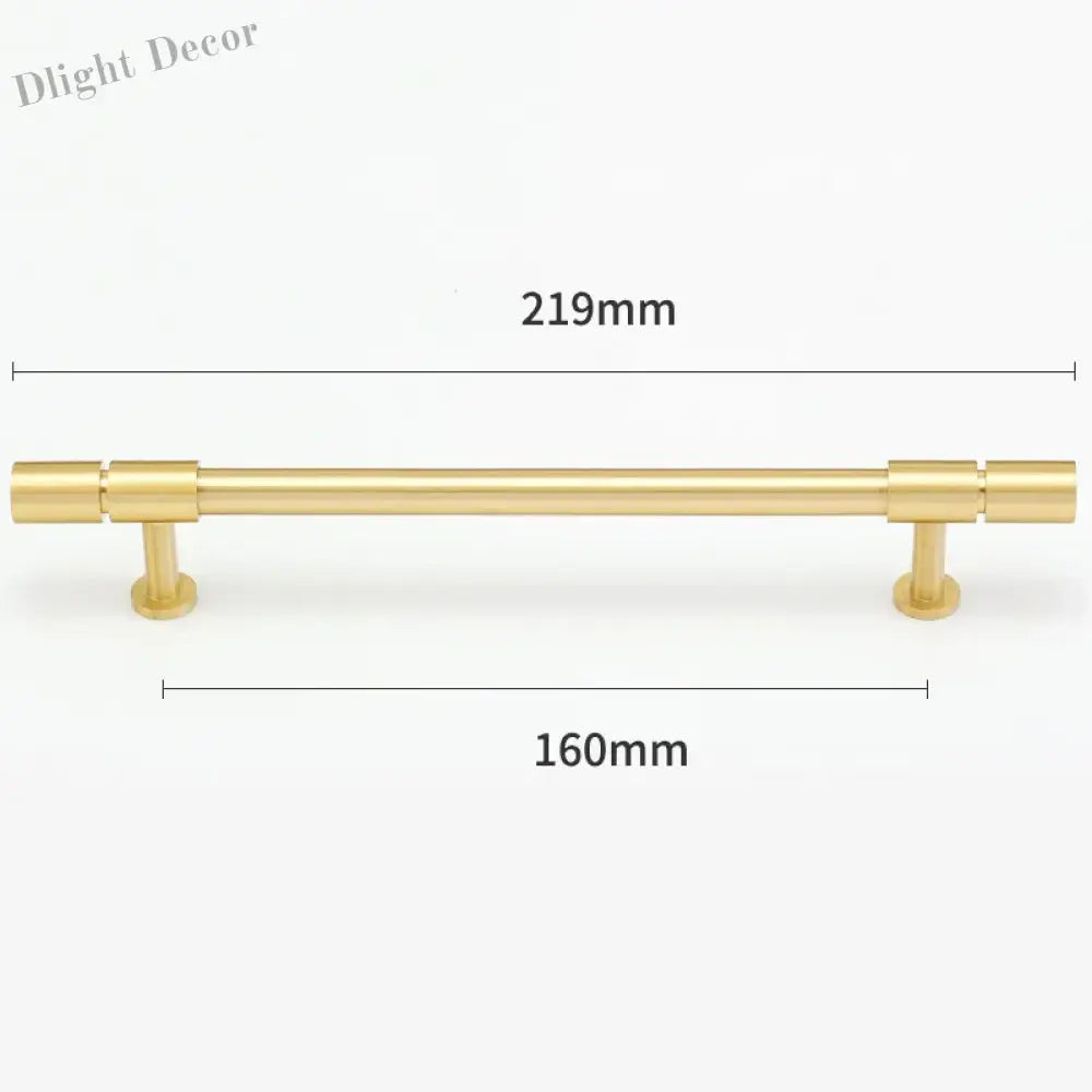 Gold and Bronze Brass Wardrobe Handles – Vintage Cabinet Drawer Pulls and Bar Handles gold 219mm Handles