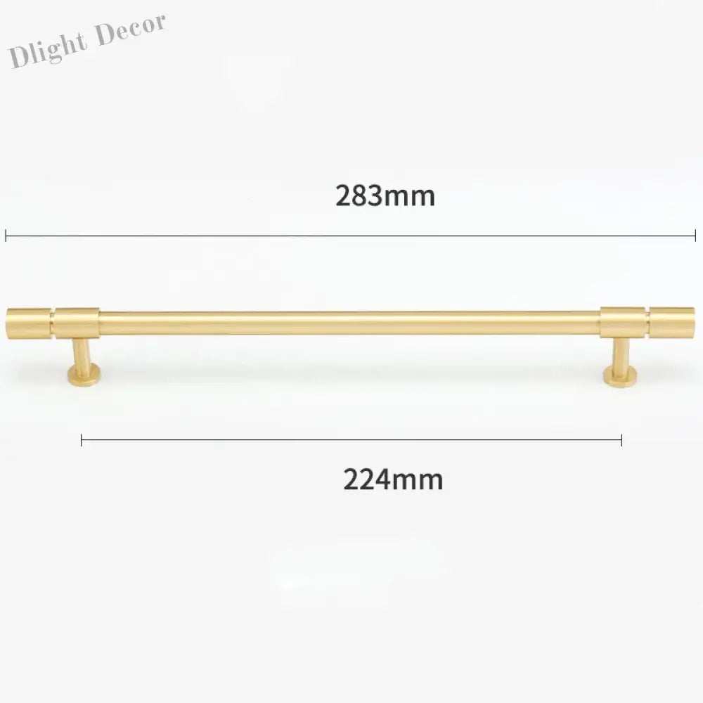 Gold and Bronze Brass Wardrobe Handles – Vintage Cabinet Drawer Pulls and Bar Handles gold 283mm Handles