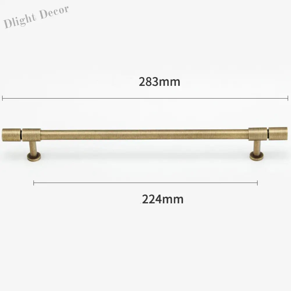 Gold and Bronze Brass Wardrobe Handles – Vintage Cabinet Drawer Pulls and Bar Handles bronze 283mm Handles