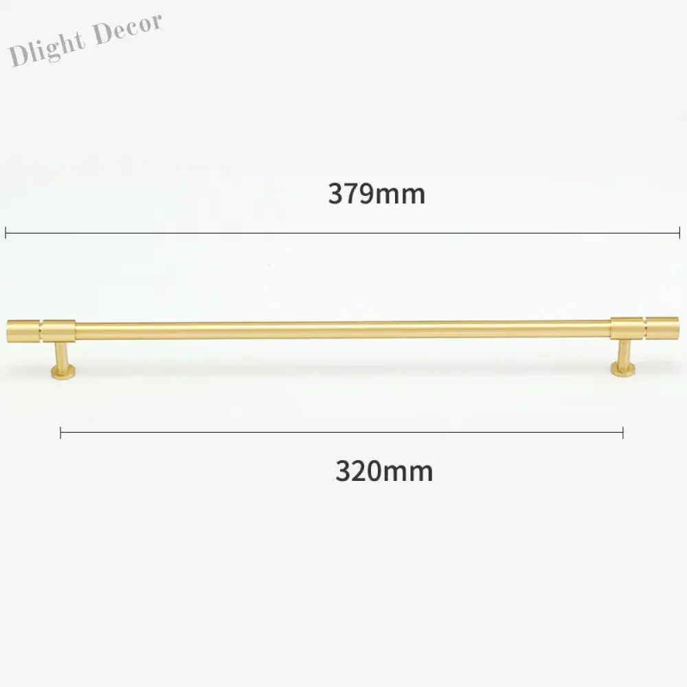 Gold and Bronze Brass Wardrobe Handles – Vintage Cabinet Drawer Pulls and Bar Handles gold 379mm Handles