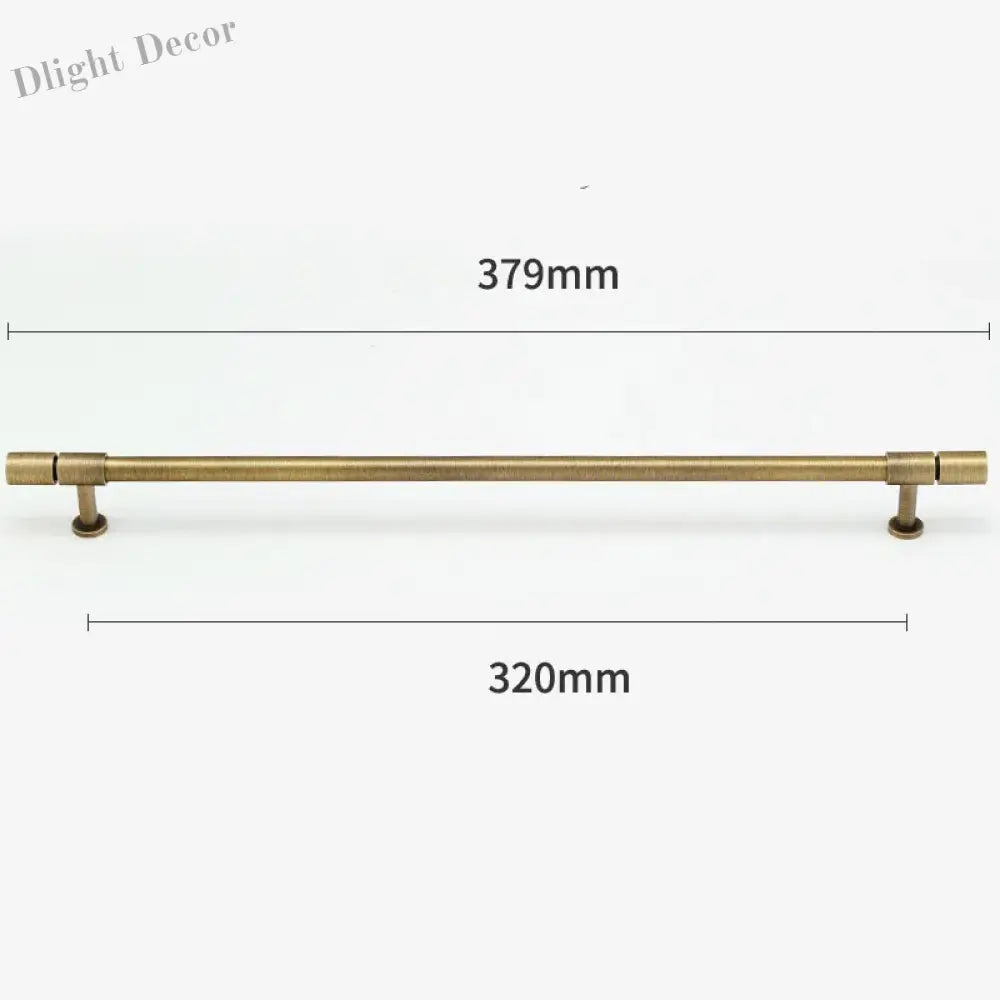 Gold and Bronze Brass Wardrobe Handles – Vintage Cabinet Drawer Pulls and Bar Handles bronze 379mm Handles
