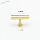 Gold and Bronze Brass Wardrobe Handles – Vintage Cabinet Drawer Pulls and Bar Handles gold 51mm Handles