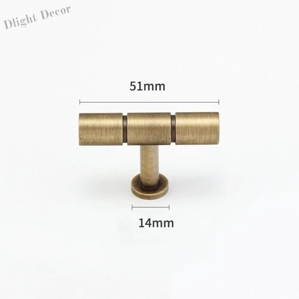 Gold and Bronze Brass Wardrobe Handles – Vintage Cabinet Drawer Pulls and Bar Handles bronze 51mm Handles