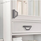 Gold and Pearl Grey Cabinet Handles - Modern Zinc Alloy Pulls for Kitchen and Furniture Handles