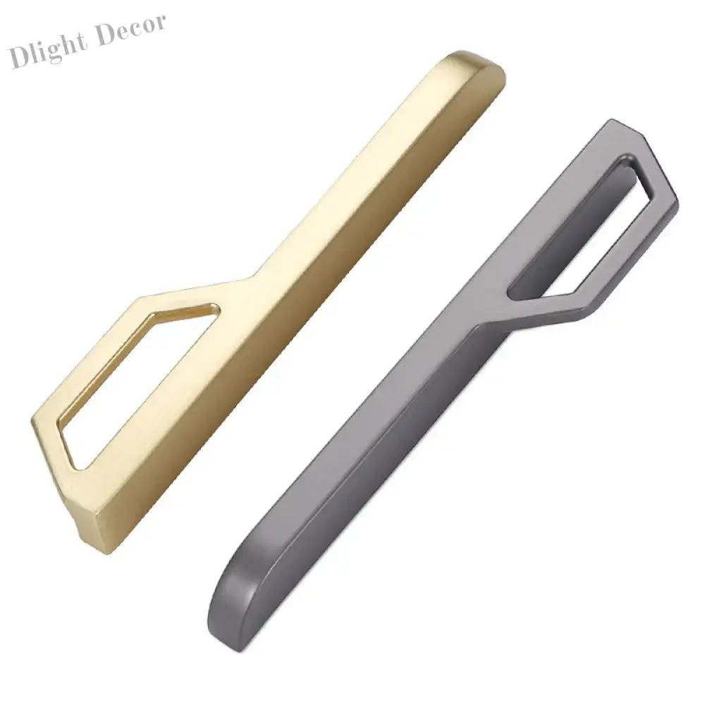 Gold and Pearl Grey Cabinet Handles - Modern Zinc Alloy Pulls for Kitchen and Furniture Handles