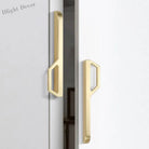 Gold and Pearl Grey Cabinet Handles - Modern Zinc Alloy Pulls for Kitchen and Furniture Handles