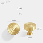 Gold Brass Cabinet Bar Handle – American Vintage Drawer Pull and Wardrobe Knob 30mm knob Handles