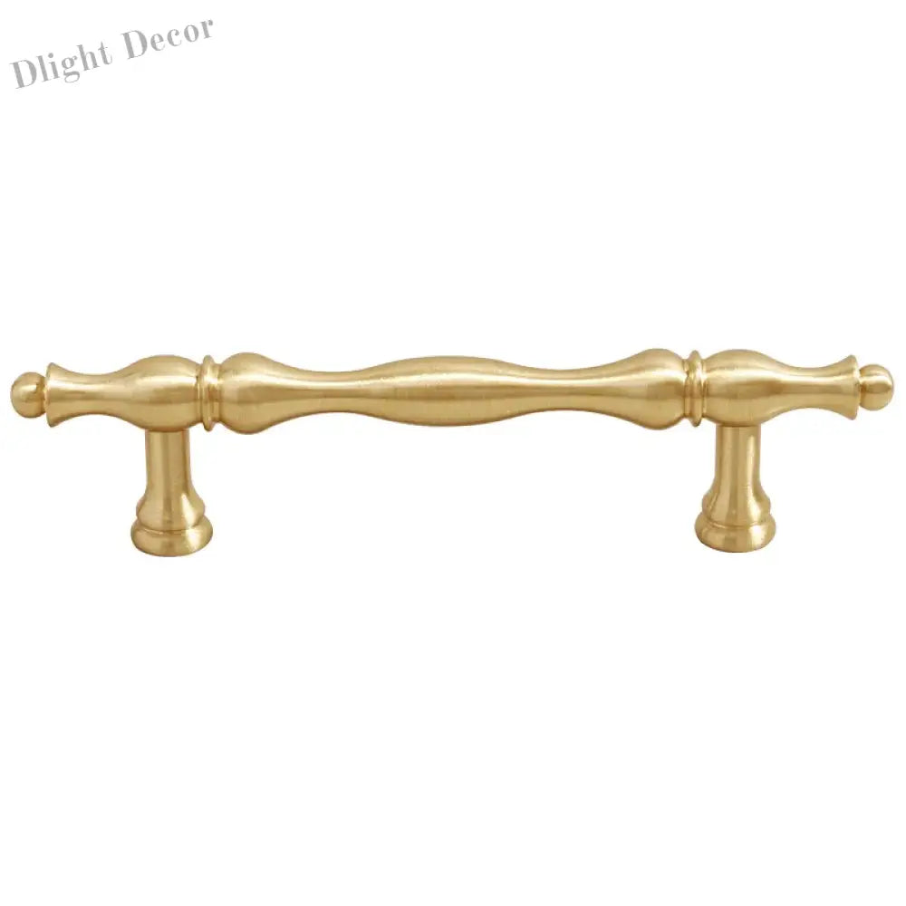 Gold Brass Cabinet Bar Handle – American Vintage Drawer Pull and Wardrobe Knob Handles