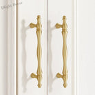 Gold Brass Cabinet Bar Handle – American Vintage Drawer Pull and Wardrobe Knob Handles
