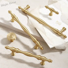 Gold Brass Cabinet Bar Handle – American Vintage Drawer Pull and Wardrobe Knob Handles