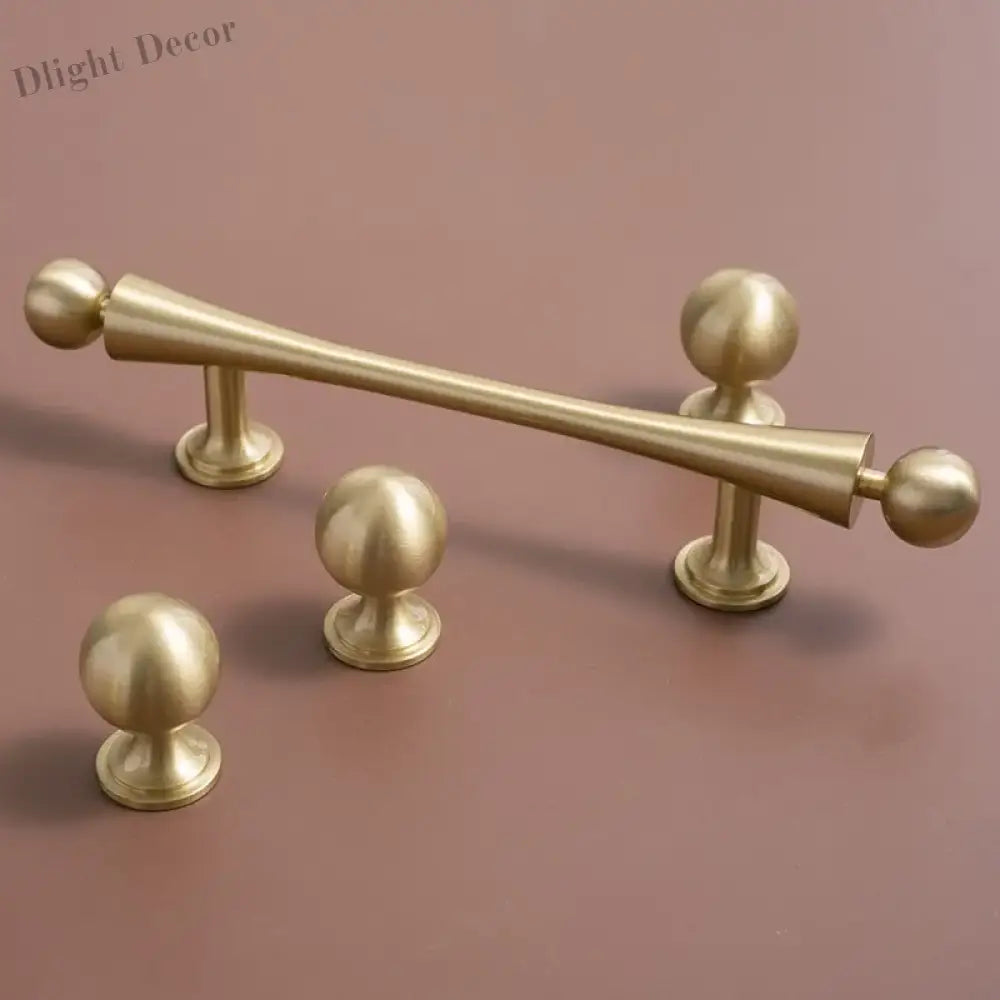 Gold Brass Cabinet Handles – Furniture Bar Pulls and Wardrobe Knobs for Kitchen Doors Handles