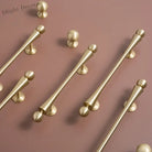 Gold Brass Cabinet Handles – Furniture Bar Pulls and Wardrobe Knobs for Kitchen Doors Handles