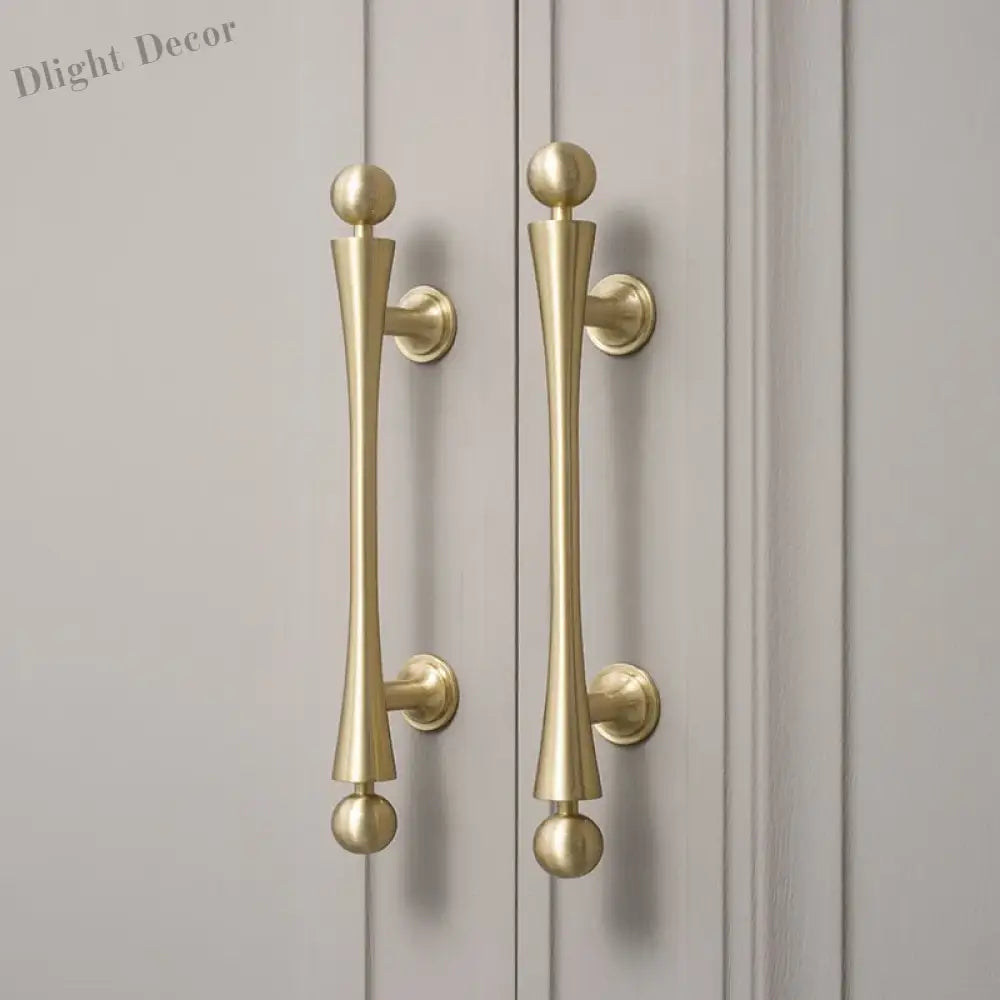 Gold Brass Cabinet Handles – Furniture Bar Pulls and Wardrobe Knobs for Kitchen Doors Handles