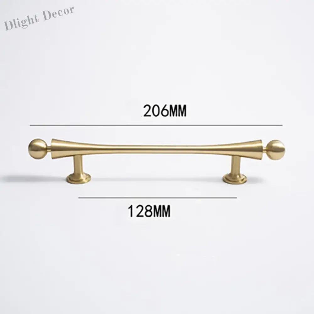 Gold Brass Cabinet Handles – Furniture Bar Pulls and Wardrobe Knobs for Kitchen Doors TS2011-206 Handles