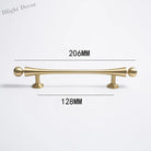 Gold Brass Cabinet Handles – Furniture Bar Pulls and Wardrobe Knobs for Kitchen Doors TS2011-206 Handles