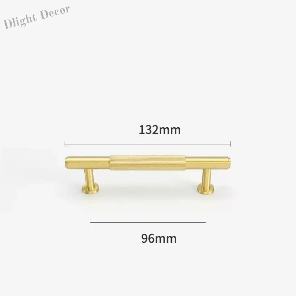 Gold Brass Cabinet Handles – Liner Knobs and Kitchen Drawer Bar Pulls for Furniture gold 132mm Handles
