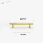 Gold Brass Cabinet Handles – Liner Knobs and Kitchen Drawer Bar Pulls for Furniture gold 132mm Handles