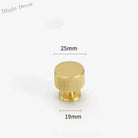 Gold Brass Cabinet Handles – Liner Knobs and Kitchen Drawer Bar Pulls for Furniture gold 25mm Handles