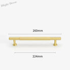 Gold Brass Cabinet Handles – Liner Knobs and Kitchen Drawer Bar Pulls for Furniture gold 260mm Handles