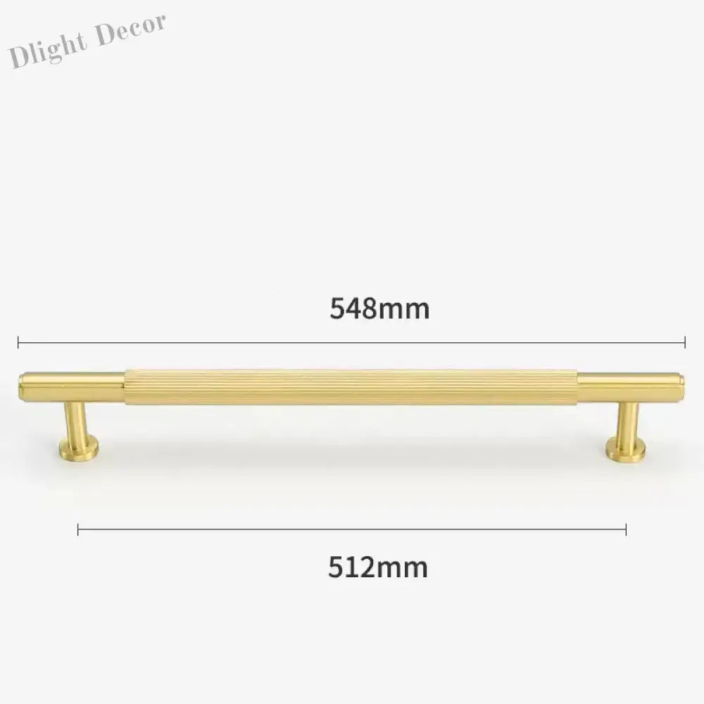 Gold Brass Cabinet Handles – Liner Knobs and Kitchen Drawer Bar Pulls for Furniture gold 548mm Handles