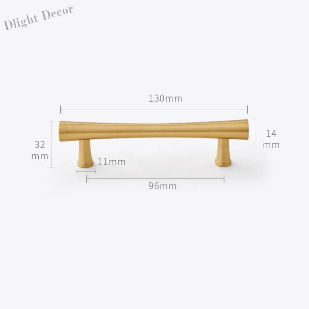 Gold Brass Dresser Handles – Modern Cabinet Pulls and Drawer Knobs for Kitchen and Furniture 130mm Handles