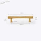 Gold Brass Dresser Handles – Modern Cabinet Pulls and Drawer Knobs for Kitchen and Furniture 130mm Handles