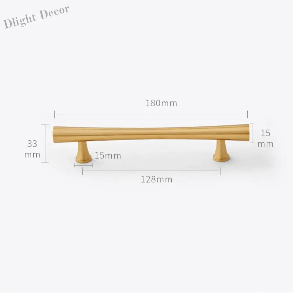Gold Brass Dresser Handles – Modern Cabinet Pulls and Drawer Knobs for Kitchen and Furniture 180mm Handles