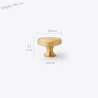 Gold Brass Dresser Handles – Modern Cabinet Pulls and Drawer Knobs for Kitchen and Furniture 28mm knob Handles