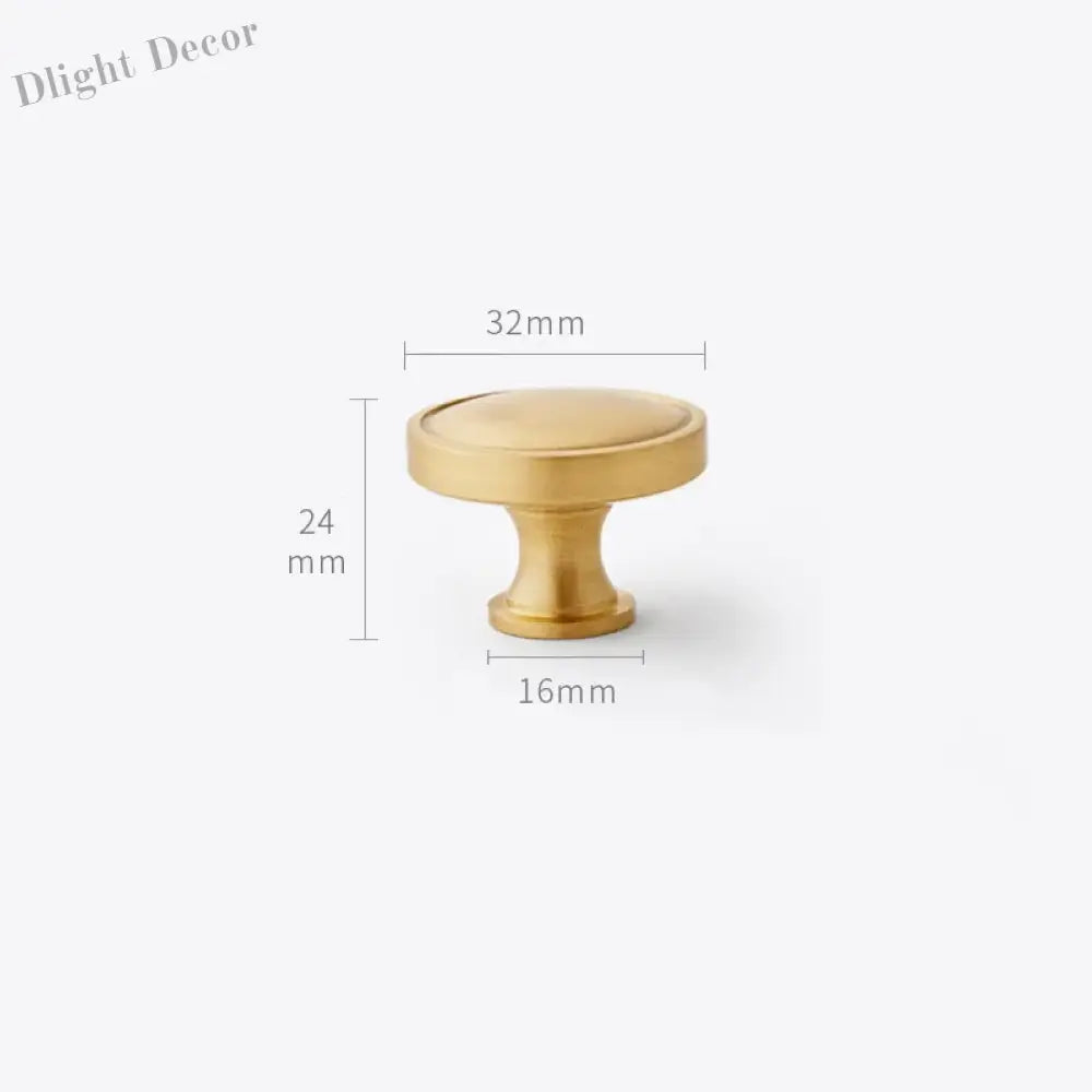 Gold Brass Dresser Handles – Modern Cabinet Pulls and Drawer Knobs for Kitchen and Furniture 32mm knob Handles
