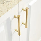 Gold Brass Dresser Handles – Modern Cabinet Pulls and Drawer Knobs for Kitchen and Furniture Handles