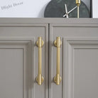 Gold Brass Vertical Linear Cabinet Handles – American-Style Wardrobe and Bar Pulls Handles