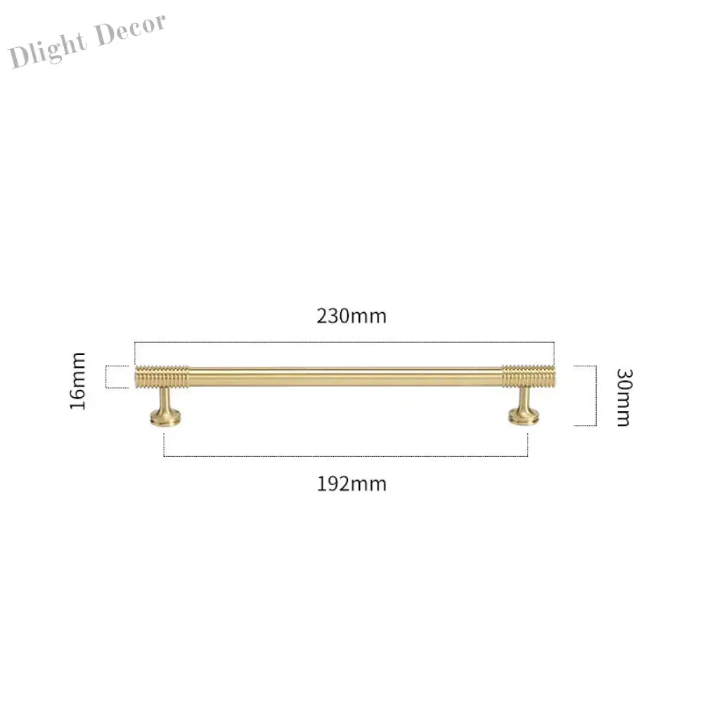 Gold Chrome Polished Gold Spiral Deco Furniture Handles – Modern Kitchen Cabinet and Wardrobe Pulls 9020-B230 Handles