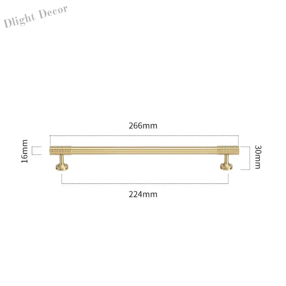 Gold Chrome Polished Gold Spiral Deco Furniture Handles – Modern Kitchen Cabinet and Wardrobe Pulls 9020-B266 Handles