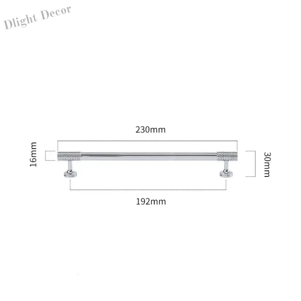 Gold Chrome Polished Gold Spiral Deco Furniture Handles – Modern Kitchen Cabinet and Wardrobe Pulls 9020-C230 Handles