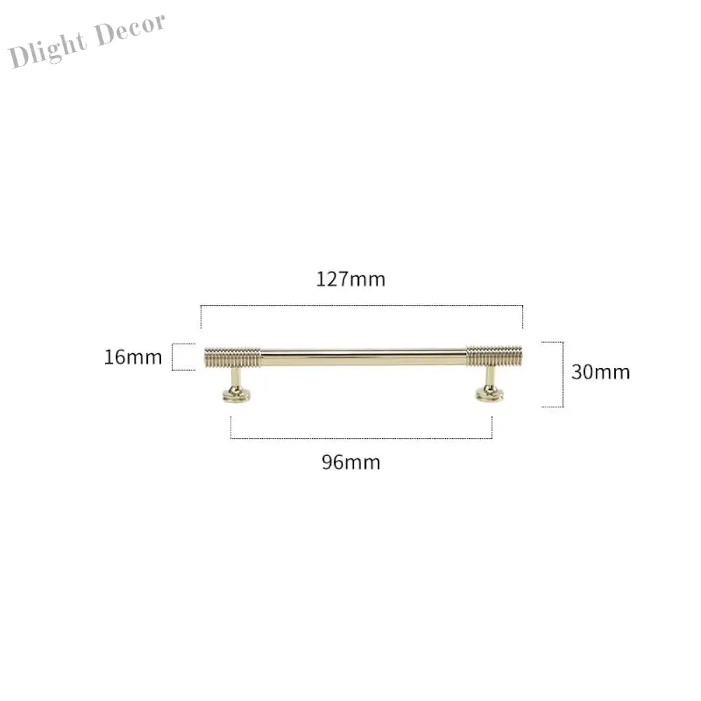 Gold Chrome Polished Gold Spiral Deco Furniture Handles – Modern Kitchen Cabinet and Wardrobe Pulls 9020-PG127 Handles