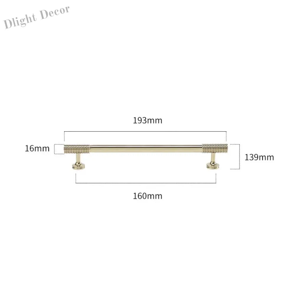 Gold Chrome Polished Gold Spiral Deco Furniture Handles – Modern Kitchen Cabinet and Wardrobe Pulls 9020-PG193 Handles