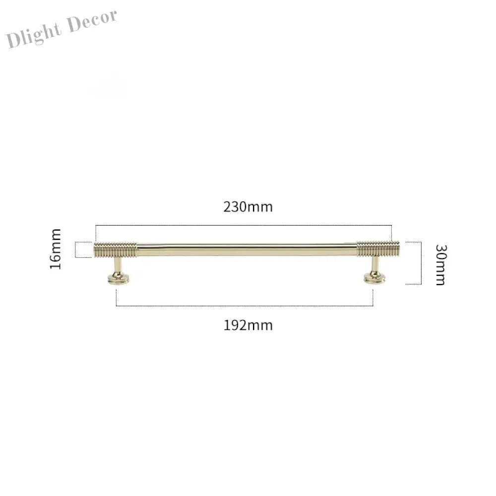 Gold Chrome Polished Gold Spiral Deco Furniture Handles – Modern Kitchen Cabinet and Wardrobe Pulls 9020-PG230 Handles
