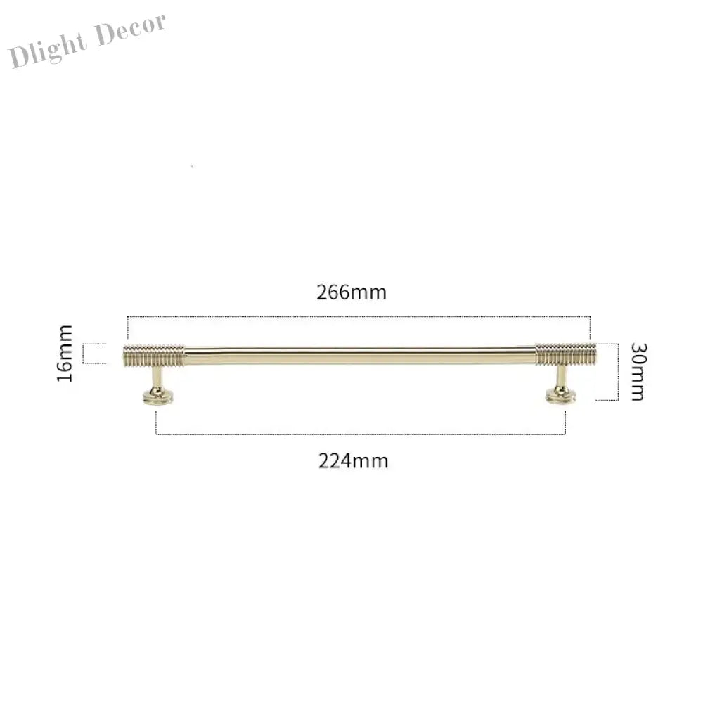 Gold Chrome Polished Gold Spiral Deco Furniture Handles – Modern Kitchen Cabinet and Wardrobe Pulls 9020-PG266 Handles