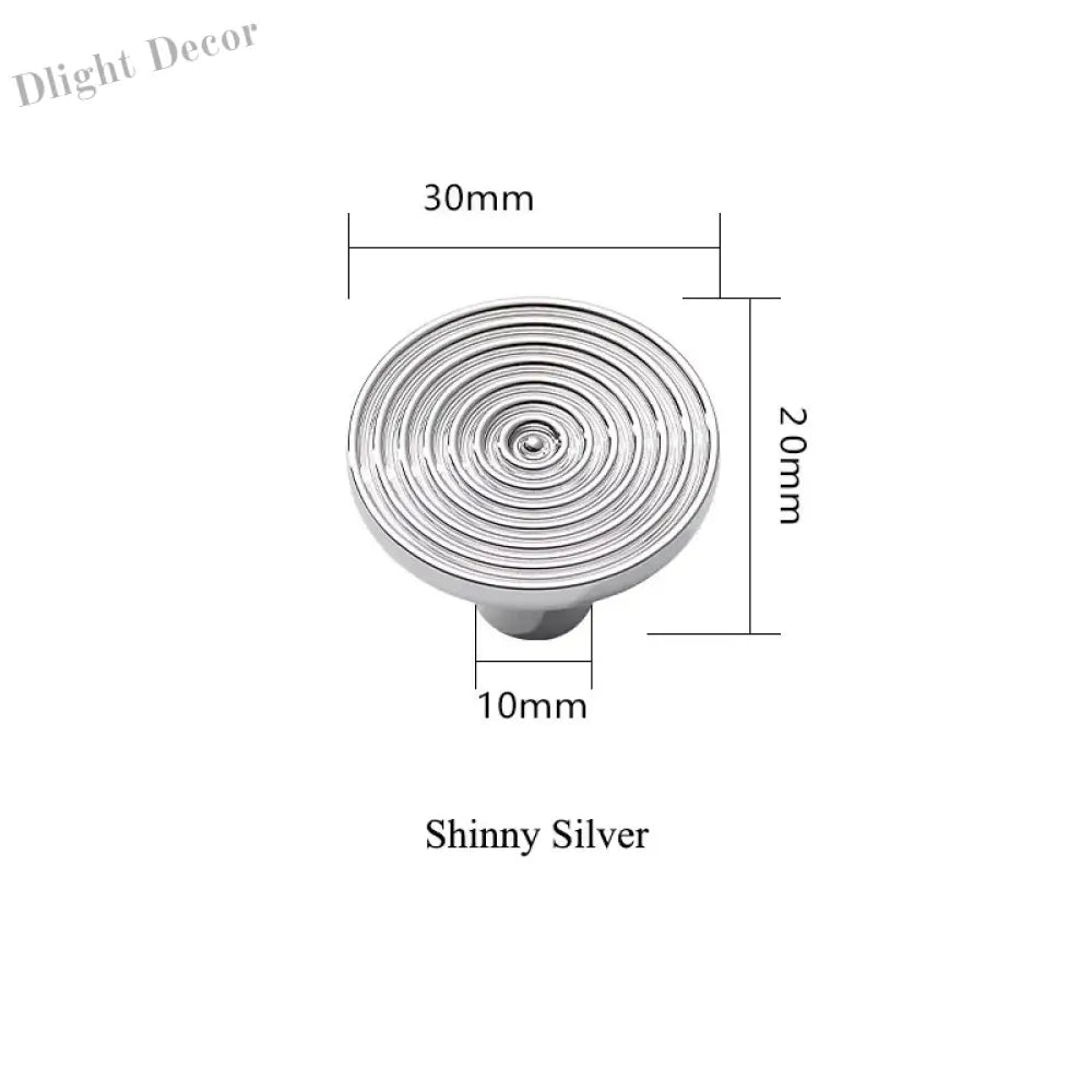 Gold Chrome Polished Gold Spiral Deco Furniture Handles – Modern Kitchen Cabinet and Wardrobe Pulls CH knob Handles