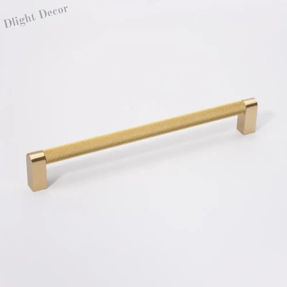Gold Knurled Cabinet Handles – Textured Furniture Door Knobs and Wardrobe Pulls Handles