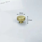Gold Knurled Cabinet Handles – Textured Furniture Door Knobs and Wardrobe Pulls 30mm knob Handles