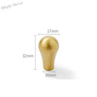 Gold PVD Chrome Brass Cabinet Knobs – Modern Single Hole Wardrobe and Drawer Pulls Brass gold knob