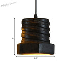 Grace’s 1 - Light Ceramic Pendant Lamp - Contemporary Black Hanging Light For Dining Room Lighting