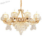 Grand European Style Crystal Pendant Lamp - High - Grade Luxury For Living Rooms Dining Areas And