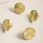 Hammered Brass Cabinet Handle – Handcrafted Knobs for Drawers Wardrobes and Kitchen Doors Knob