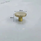 Hammered Brass Cabinet Handles – Light Gold Wardrobe Knobs and Drawer Pulls for American/Nordic Furniture TS0501 1 inch