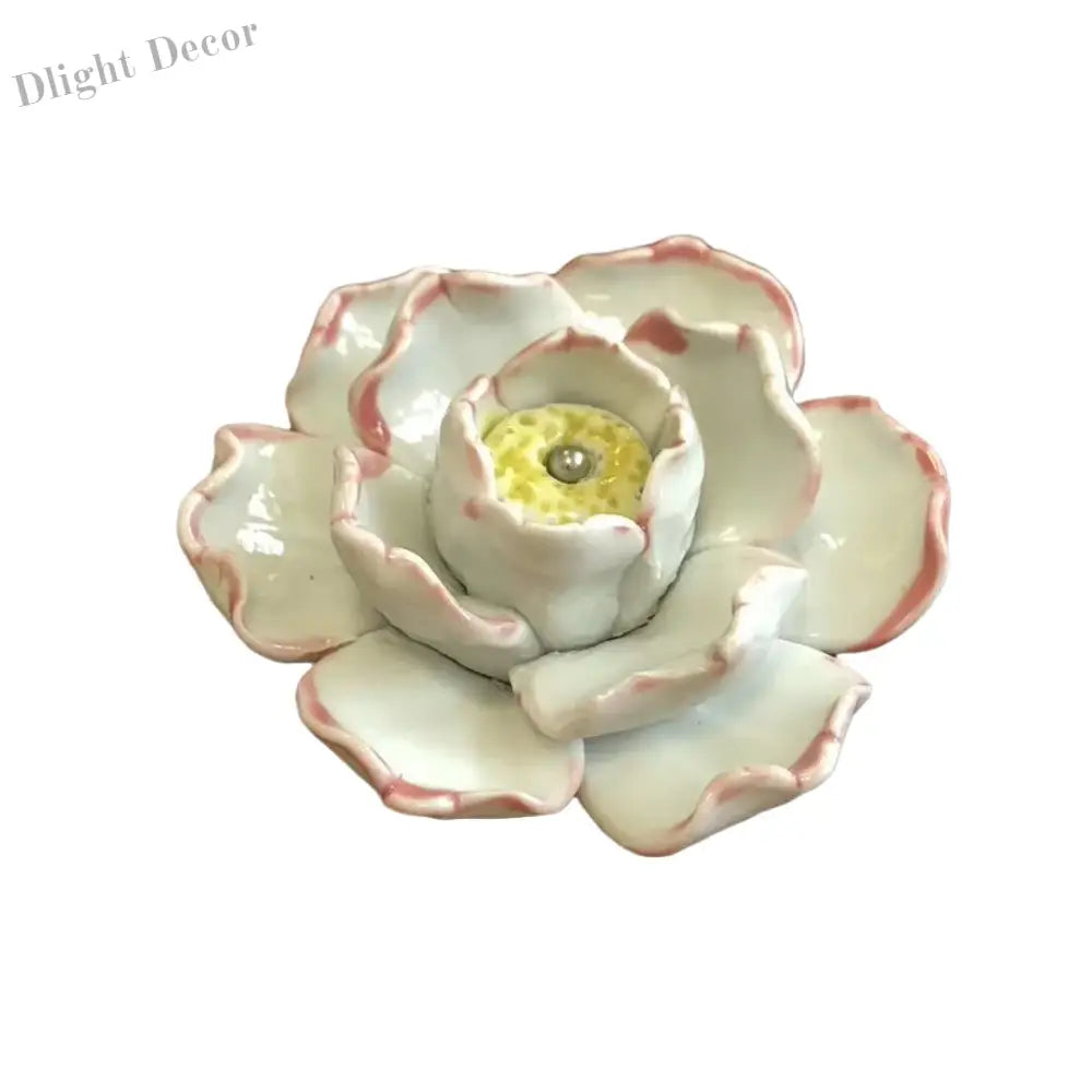 Handmade Ceramic Flower Knobs – Creative Cabinet and Drawer Knobs for Furniture Accessories Knobs