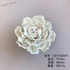 Handmade Ceramic Flower Knobs – Creative Cabinet and Drawer Knobs for Furniture Accessories CE17248WT Knobs