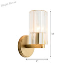 Hannah Modern Wall Sconce: Crystal Beauty Meets Elegance