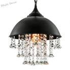 Harlow - Glamorous Industrial Pendant Light With Crystal Accents (1 - Light)